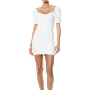 MIMI PUFF SLEEVE DENIM MINI DRESS